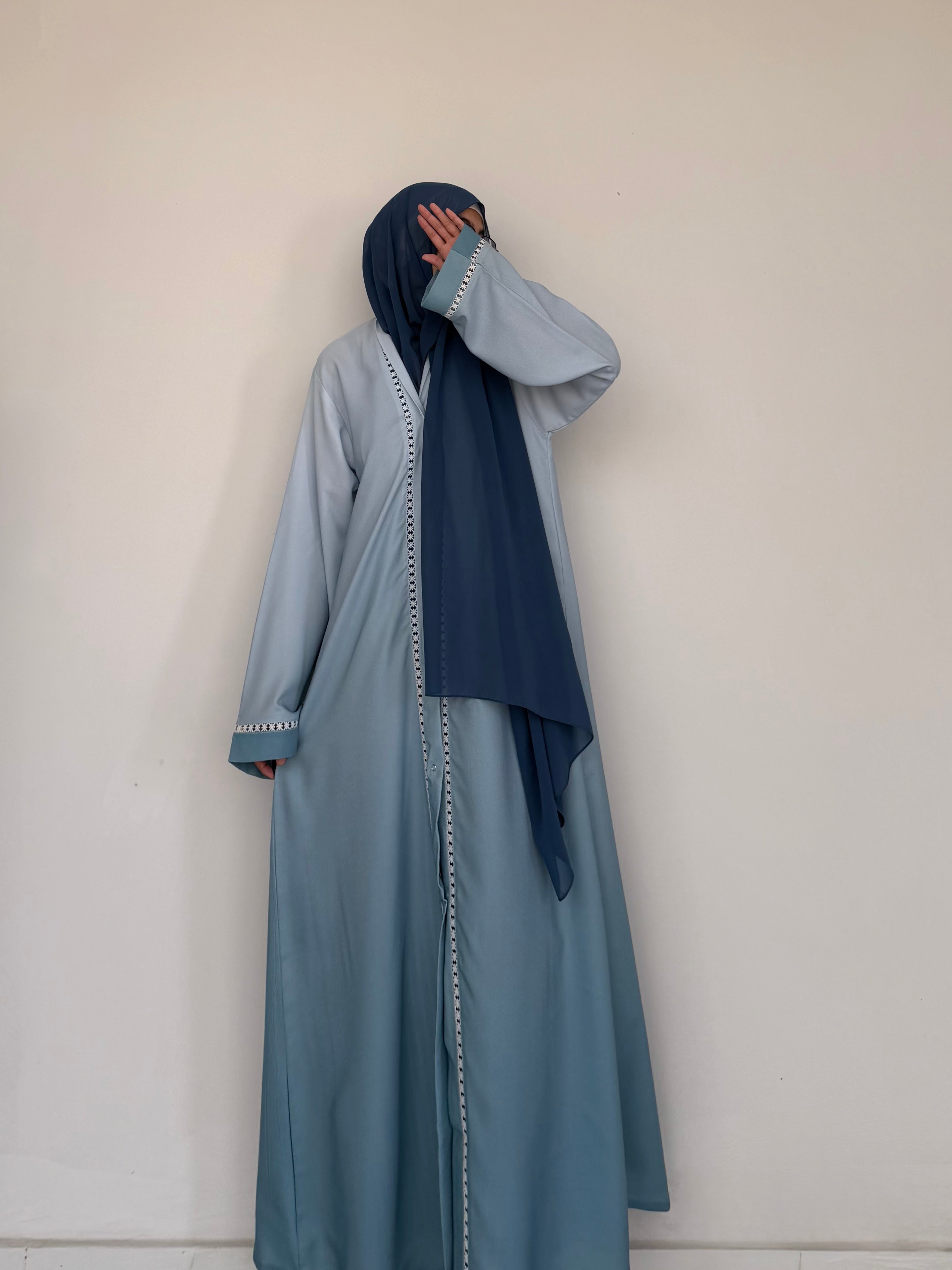 Veil Abaya- Sky Blue