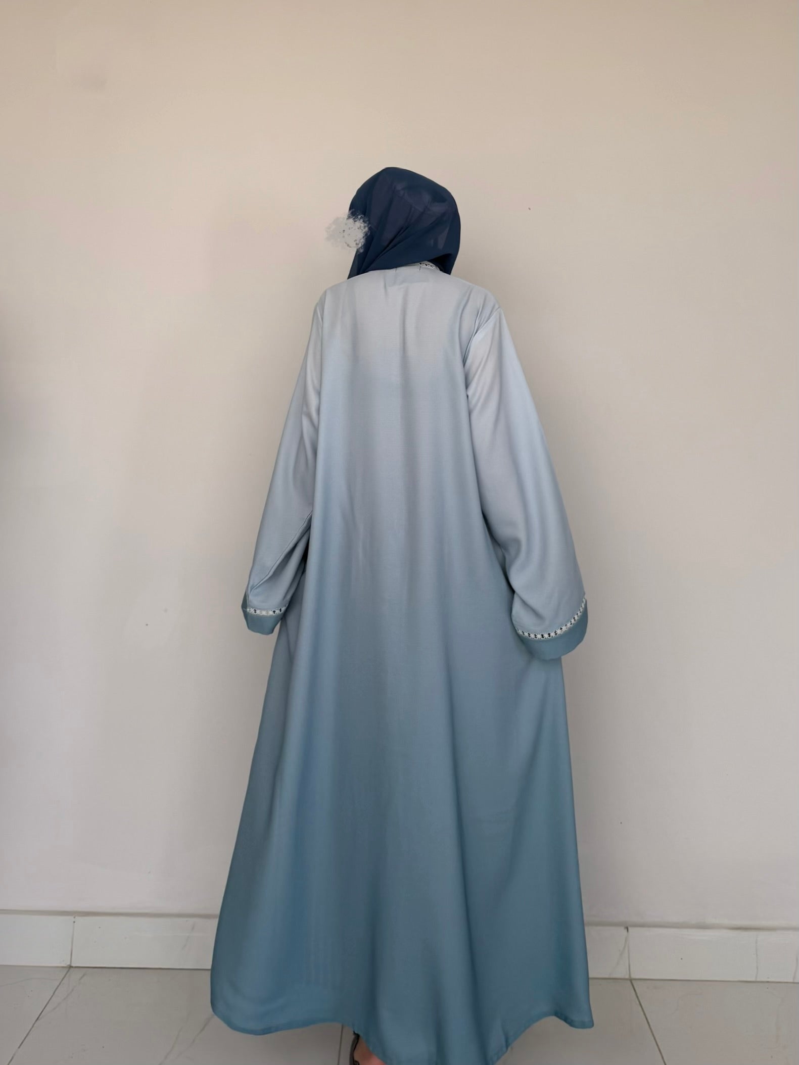 Veil Abaya- Sky Blue