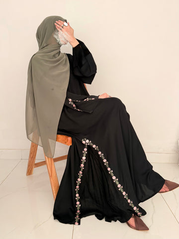 Eternal Bloom Embroidered Abaya