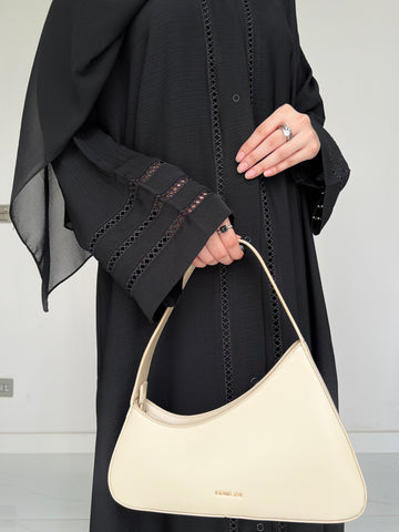 Noir - Elegant Abaya- BLACK