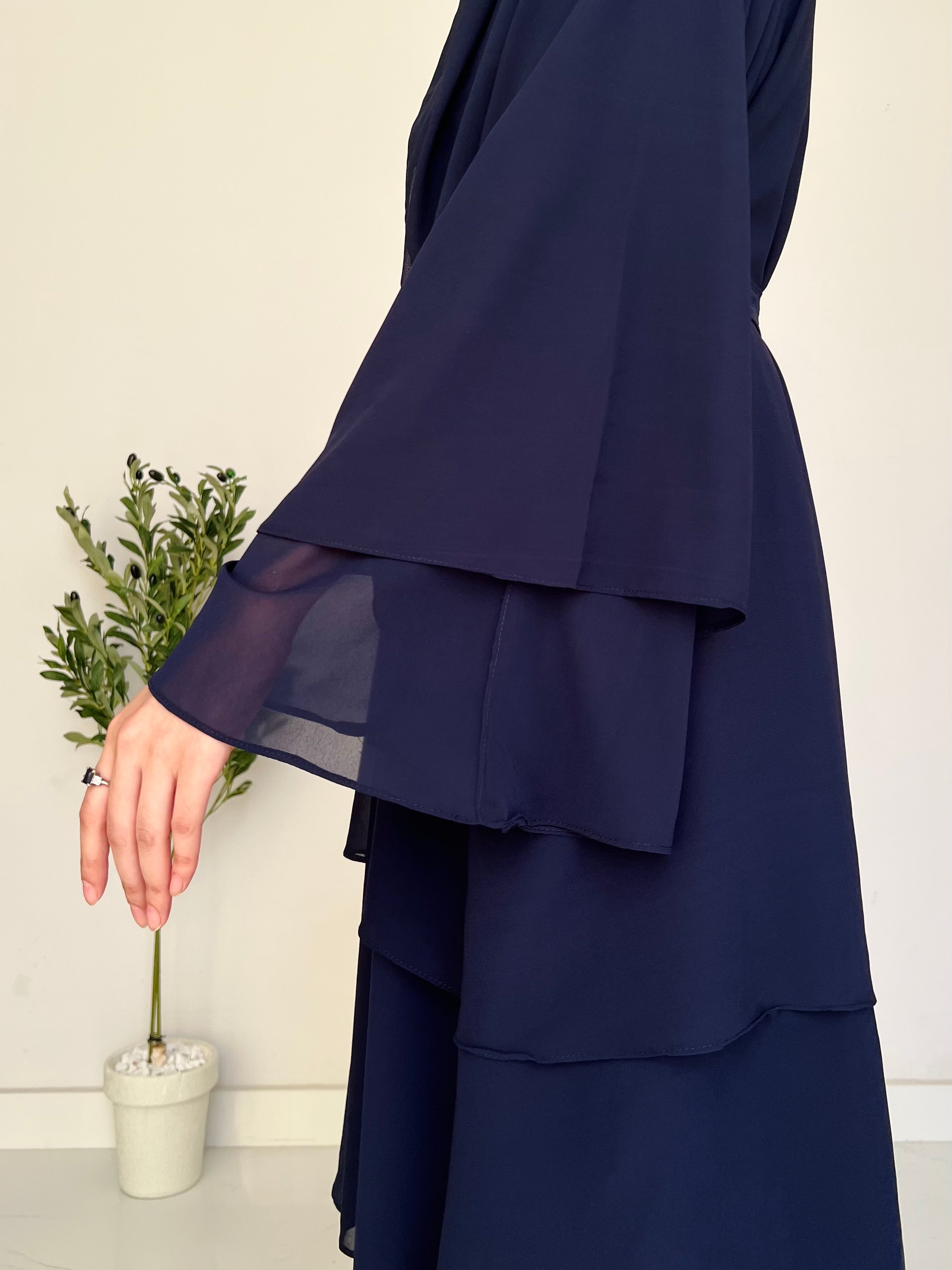 Layered Grace- Navy Blue
