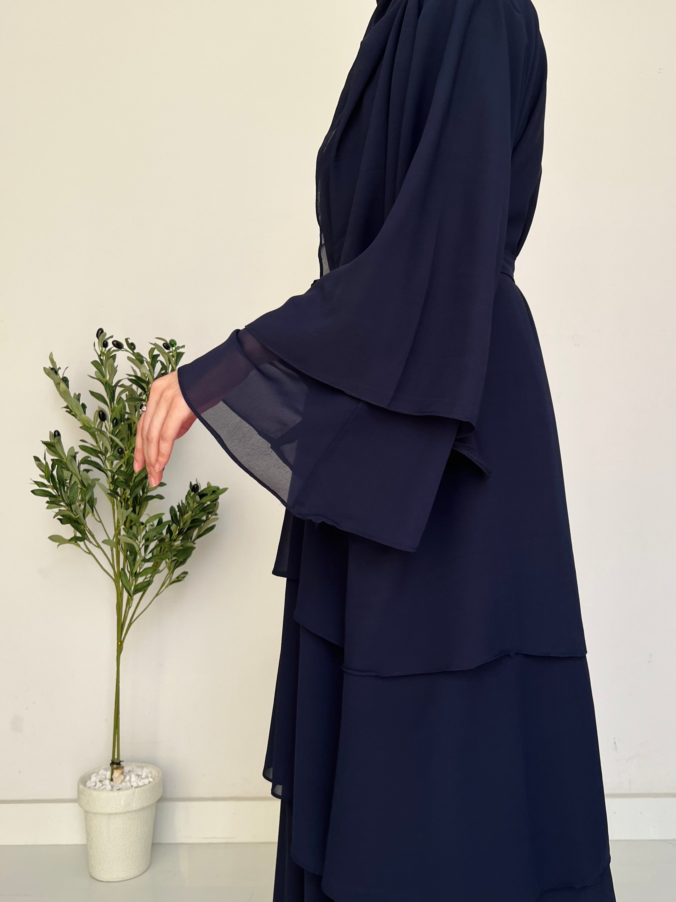 Layered Grace- Navy Blue