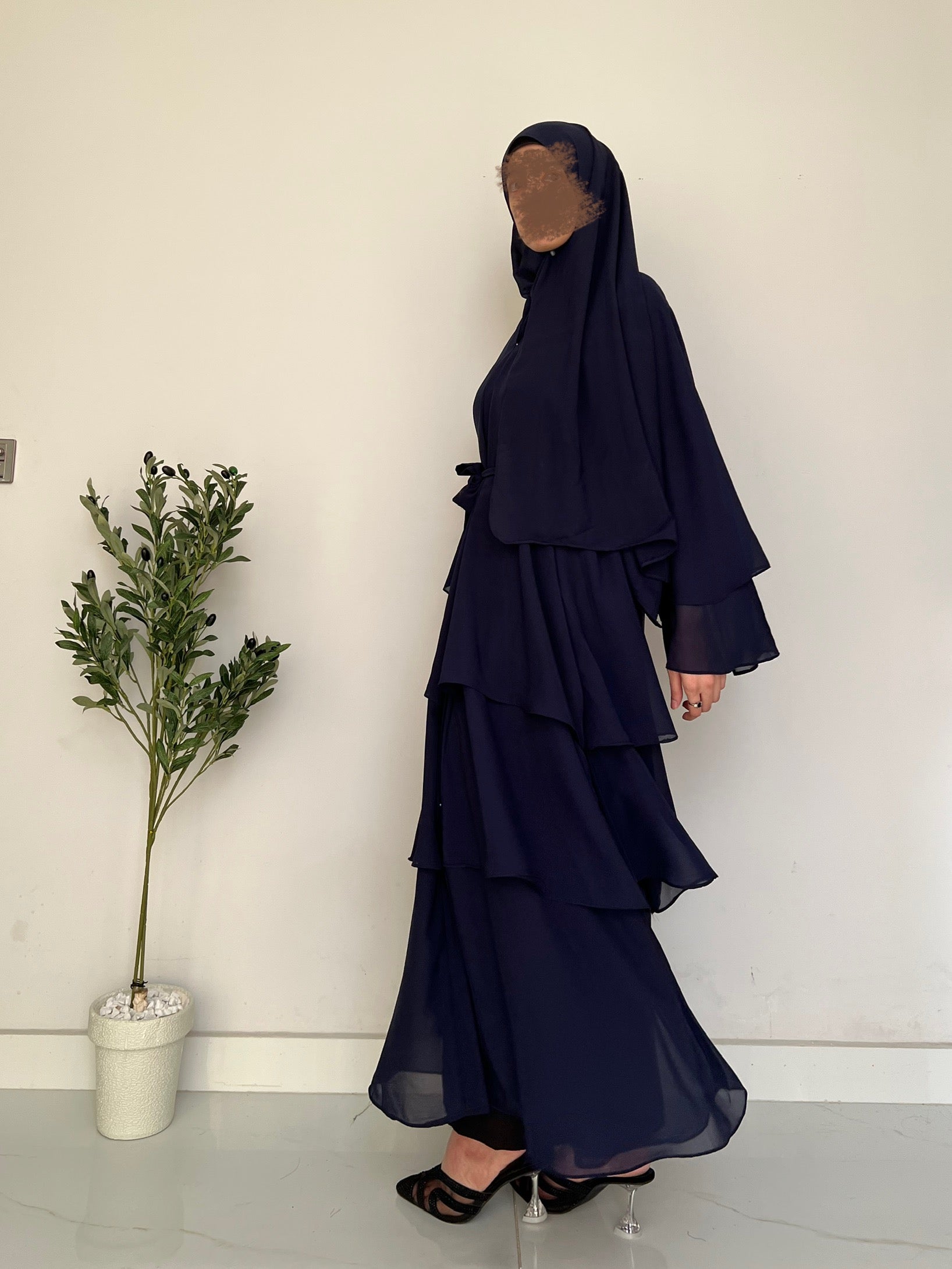 Layered Grace- Navy Blue