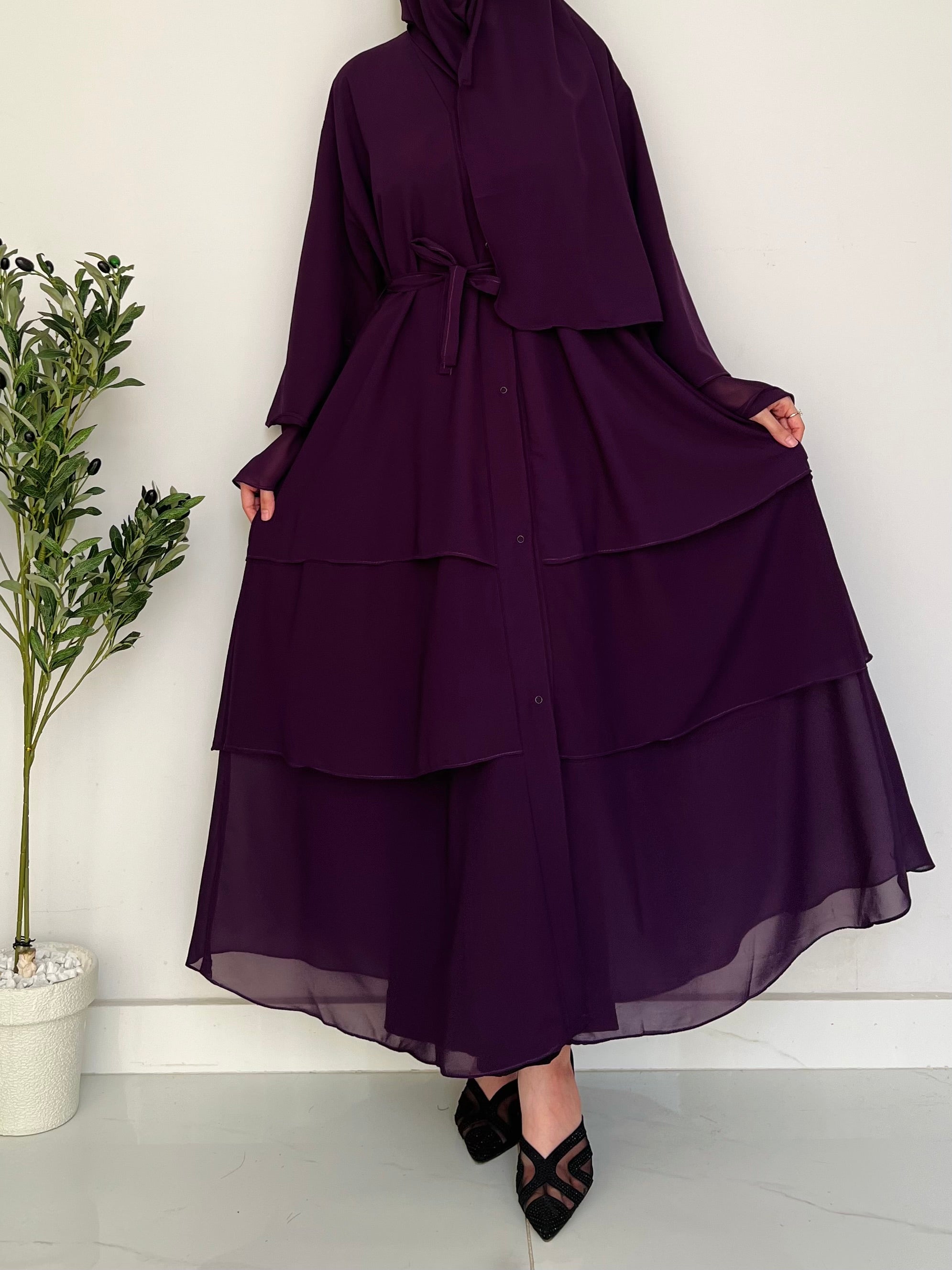 Layered Grace- Plum
