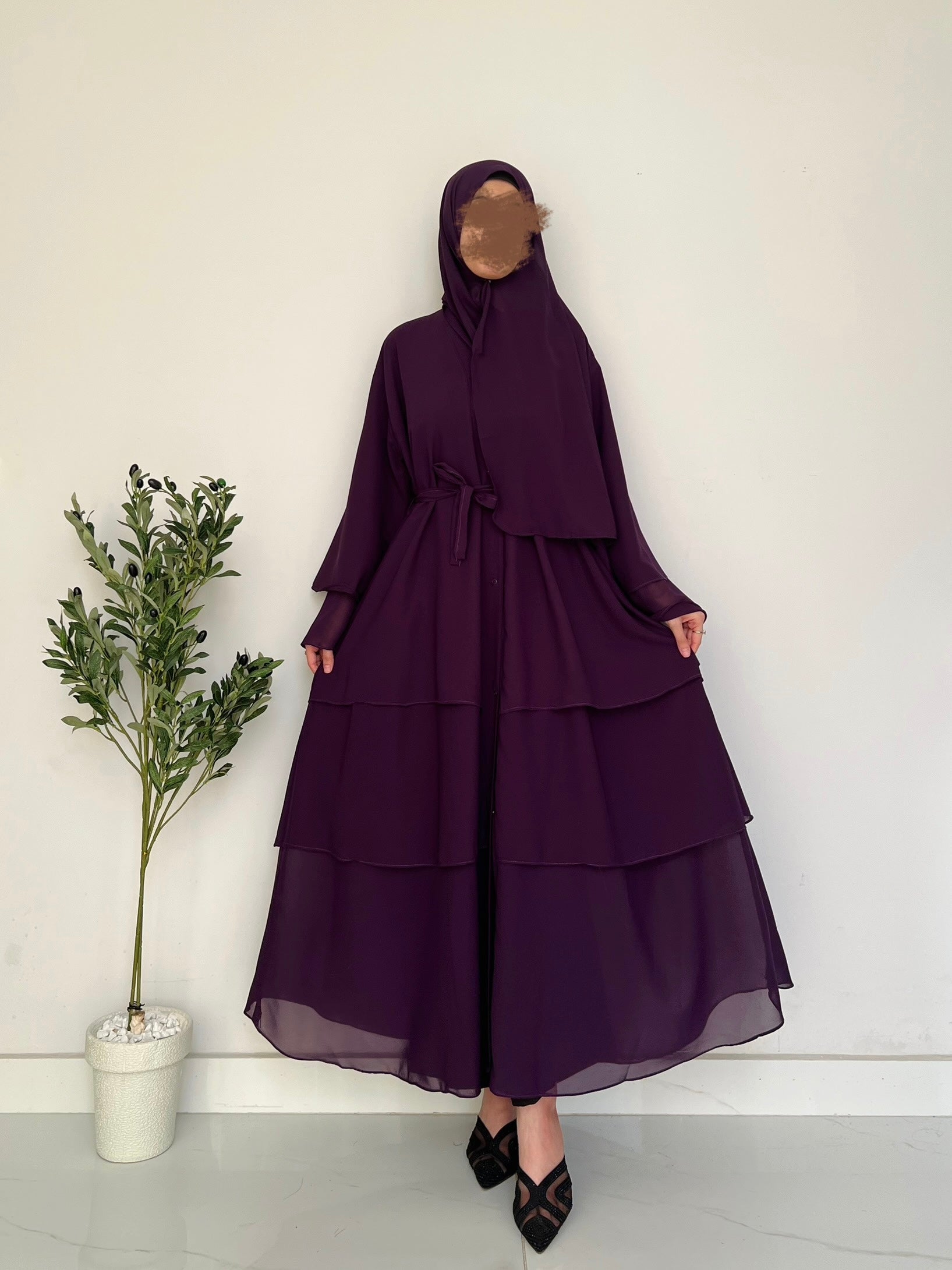 Layered Grace- Plum