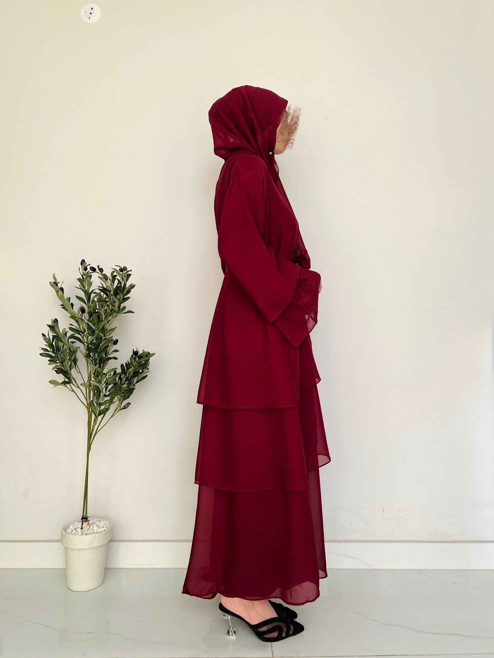 layered Grace- Maroon