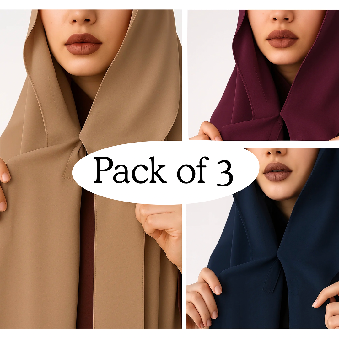 Magnet Hijabs- Pack of 3 (click to pick colours)
