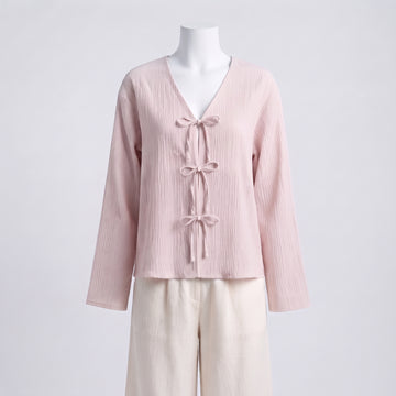 Soft Rose Tie Top